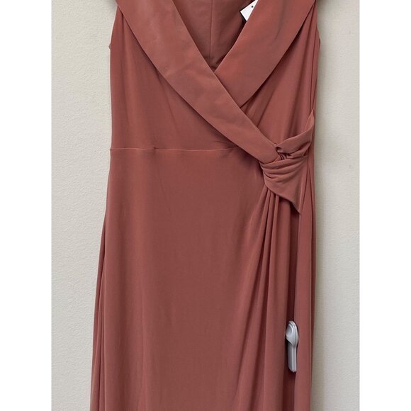 Lauren Ralph Lauren Women's Pink Mahogany Jersey Off The Shoulder Gown NWT - Picture 2 of 6